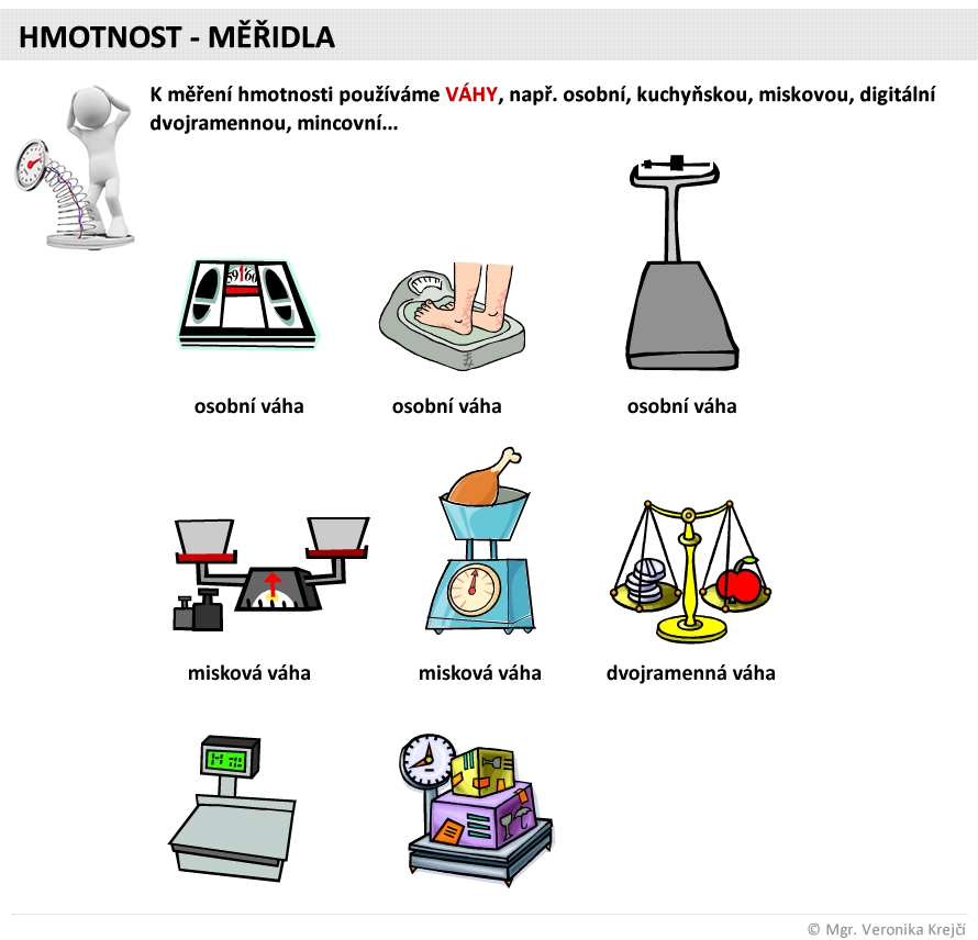 hmotnost meridla